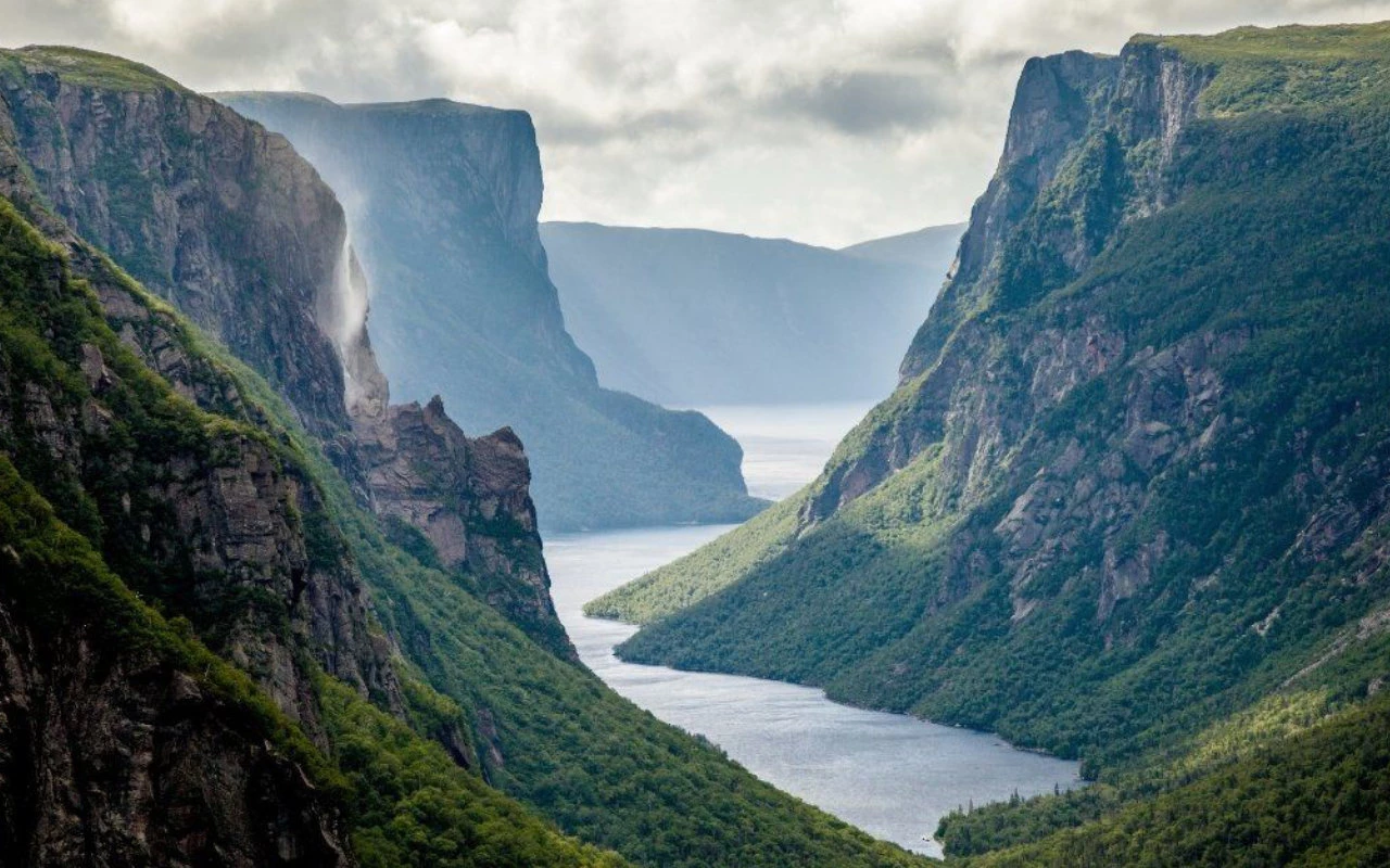 vue aérienne du Parc Gros Morne