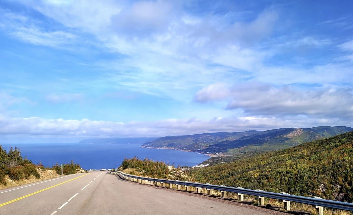 Vue sur le paysage de Cabot Trail.